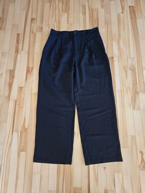 HALARA Black Pleated Wide-Leg Dress Pant Xl Tall